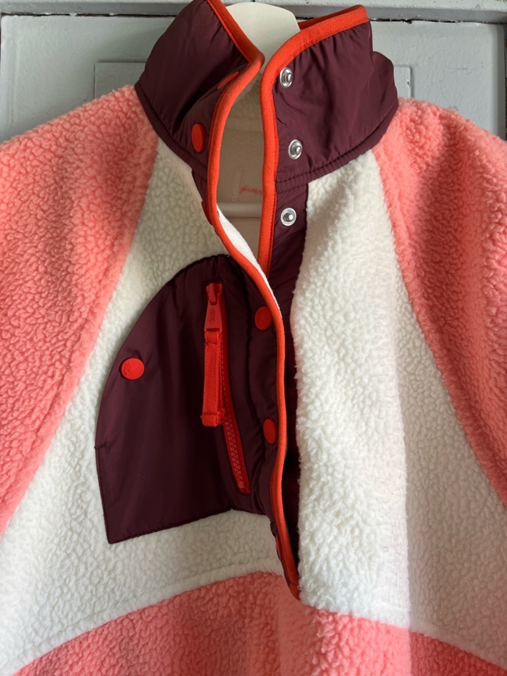 FPM Hit The Slopes Colorblock Fleece Pullover in Fruit Punch Combo Size XS NWT - Picture 3 of 11